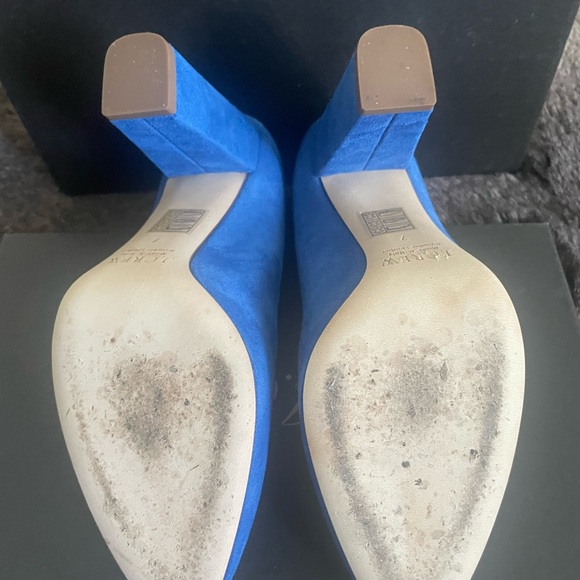 J. Crew Royal Blue Suede Block Heel Pump - Picture 5 of 8